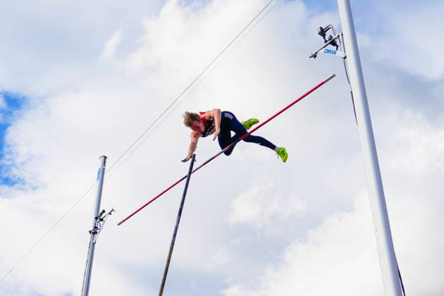 Athletics Bislett Games 2026 Oslo 20260610 Simen Guttormsen from Norway in the Diamond League mens pole vault at the Bislett Games at Bislett Stadium in Oslo Photo Beate Oma Dahle NTB Oslo Norway EDITORIAL USE ONLY RESTRICTED USE FOR BETTING COMPANIES  Copyright: xBeatexOmaxDahlex xNTBx