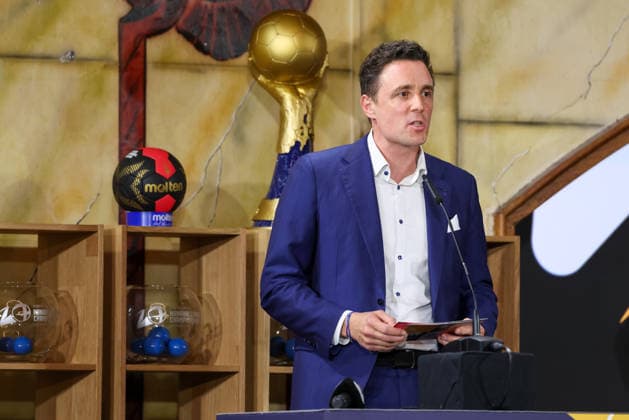 Pascal Jenny Board IHF , GER, Draw for the IHF Mens Handball World Championship 2027, 10 06 2026, GER, Draw for the IHF Mens Handball World Championship 2027, 10 06 2026 Munich Copyright: xEibner-Pressefoto JennixMaulx EP_JML