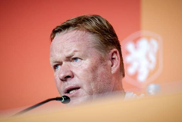 KANSAS CITY - National coach Ronald Koeman during a press conference, PK, Pressekonferenz of the Dutch national team, Nationalteam on June 10, 2026, at the Hilton Garden Inn, Kansas City. The Dutch national team is preparing for the 2026 FIFA World Cup, WM, Weltmeisterschaft, Fussball ROBIN VAN LONKHUIJSEN ANP xVIxANPxSportx xxANPxIVx 560665271 originalFilename: 560665271.jpg