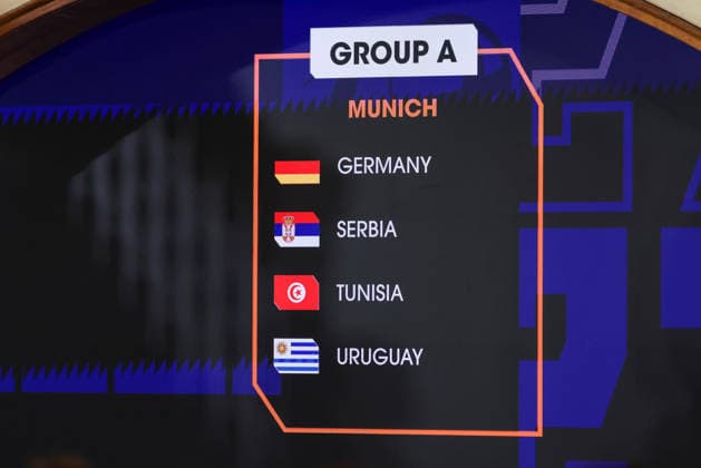 Group A with Germany, Serbia, Tunisia and Uruguay, GER, Draw for the IHF Mens Handball World Championship 2027, 10 06 2026, GER, Draw for the IHF Mens Handball World Championship 2027, 10 06 2026 Munich Copyright: xEibner-Pressefoto JennixMaulx EP_JML