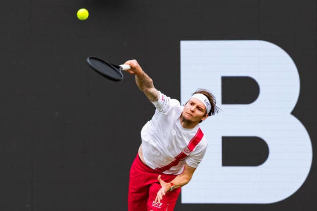 Stuttgart, GERMANY - June 10: Alexander Bublik (KAZ) during the Singles Match between Jan-Lennard Struff (GER) vs. Alexander Bublik (KAZ) at BOSS OPEN 2026, Tennisanlage Weissenhof on June 10, 2026 in Stuttgart, Germany. Baden-Württemberg Germany Copyright: xTimoxSteinx