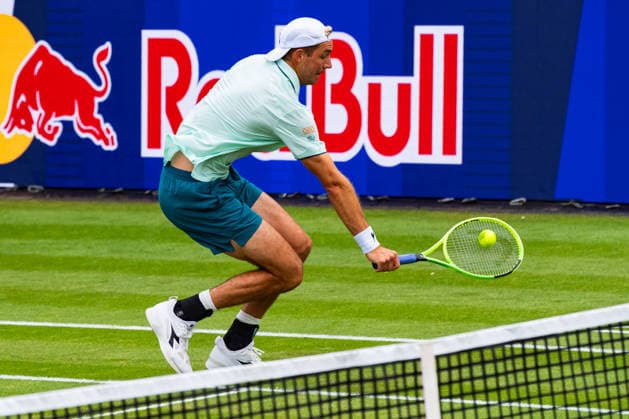 Stuttgart, GERMANY - June 10: Jan-Lennard Struff (GER) during the Singles Match between Jan-Lennard Struff (GER) vs. Alexander Bublik (KAZ) at BOSS OPEN 2026, Tennisanlage Weissenhof on June 10, 2026 in Stuttgart, Germany. Baden-Württemberg Germany Copyright: xTimoxSteinx