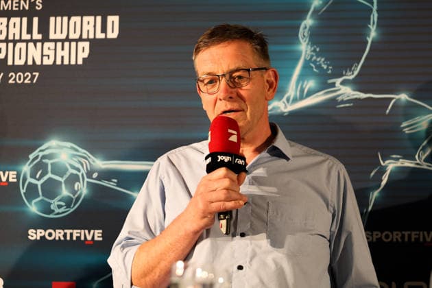 Alfred Gislason National Coach, DHB, Germany , GER, Draw for the 2027 IHF Mens Handball World Championship, 10 06 2026, GER, Draw for the 2027 IHF Mens Handball World Championship, 10 06 2026 Munich Copyright: xEibner-Pressefoto JennixMaulx EP_JML