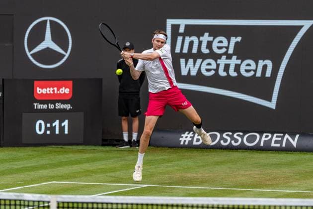 Tennis, Boss Open 2026, Stuttgart, TC Weissenhof, Center Court, Alexander Bublik KAZ BOSS OPEN STUTTGART 2026 in Stuttgart Copyright: xspeedshotx xRalfxJustx