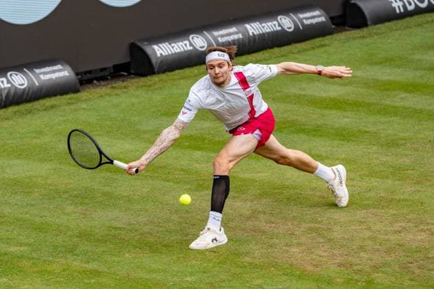 Tennis, Boss Open 2026, Stuttgart, TC Weissenhof, Center Court, Alexander Bublik KAZ BOSS OPEN STUTTGART 2026 in Stuttgart Copyright: xspeedshotx xRalfxJustx
