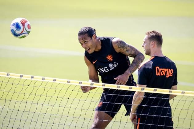 KANSAS CITY - Virgil van Dijk of the Netherlands during a training session of the Dutch national team, Nationalteam at Riverside Stadium on June 10, 2026, in Kansas City. The Dutch national team is preparing for the 2026 FIFA World Cup, WM, Weltmeisterschaft, Fussball ROBIN VAN LONKHUIJSEN ANP xVIxANPxSportx xxANPxIVx 560667098 originalFilename: 560667098.jpg