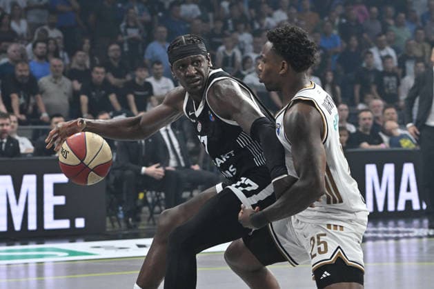 PARTIZAN vs DUBAI BASKETBALL ISAAC BONGA Ajzak Bonga basketball Partizan vs Dubai basketball playoffs finals of Adriatic ABA league at Beogradska arena, Belrade 10.06.2026 Foto: BASKETBALL, PLAYOFFS FINALS, ADRIATIC ABA LEAGUE, PARTIZAN, DUBAI BASKETBALL Belgrade Belgrade arena Serbia Copyright: xMarkoxMetlas xMNxPressx
