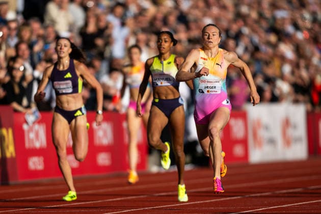 260610 Henriette Jaeger of Norway competes in women™s 400 meter final during the Diamond League athletics competition Bislett Games on June 10, 2026 in Oslo Photo Marius Simensen BILDBYRAN COP 238 MM0071 bbeng friidrett friidrott athletics diamond league bislett games 2026 bislett games norge norway  Copyright: MARIUSxSIMENSEN BB260610BB562