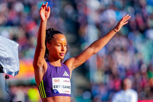 Athletics Bislett Games 2026 Oslo 20260610 Astri Ertzgaard after the Diamond League womens 400m event for the Bislett Games at Bislett Stadium in Oslo Photo Heiko Junge NTB Oslo Norway EDITORIAL USE ONLY RESTRICTED USE FOR BETTING COMPANIES  Copyright: xHeikoxJungex xNTBx