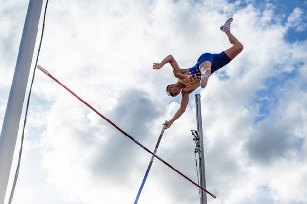 260610 Sam Kendricks of USA competes in the men s pole vault during the Diamond League athletics competition Bislett Games on June 10, 2026 in Oslo Photo Jon Olav Nesvold BILDBYRAN COP 217 MM0071 bbeng friidrett friidrott athletics diamond league bislett games 2026 bislett games norge norway  Copyright: JONxOLAVxNESVOLD BB260610JE027