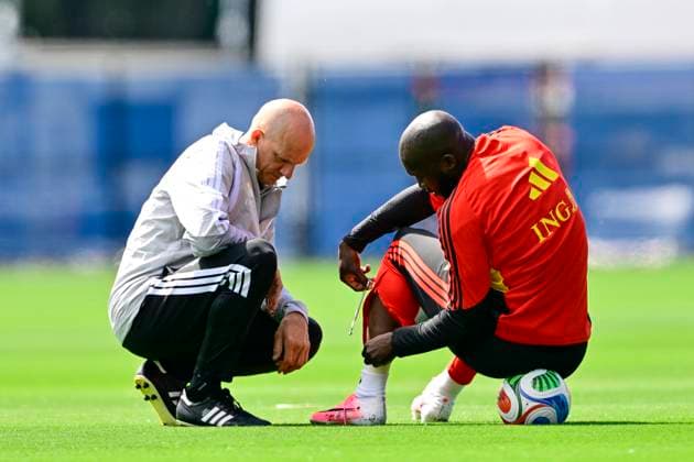 Belgian national football team - FIFA World Cup, WM, Weltmeisterschaft, Fussball 2026 - media activities 10 06 2026 RENTON, UNITED STATES OF AMERICA - JUNE 10 : Lukaku Romelu forward of Belgium pictured during a training session of the Belgian national football team during the FIFA World Cup 2026 on June 10, 2026 in Renton, United States of America, 10 06 2026 Renton United States of America  Copyright: xJanxDexMeuleneirx