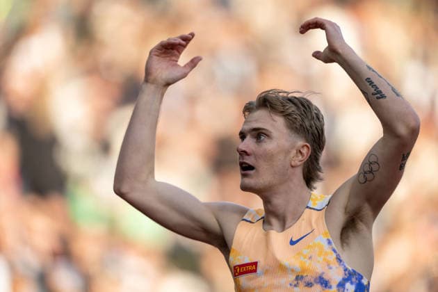 260610 Tobias Gronstad of Norway after competing in men™s 800 meter during the Diamond League athletics competition Bislett Games on June 10, 2026 in Oslo Photo Marius Simensen BILDBYRAN COP 238 MM0071 bbeng friidrett friidrott athletics diamond league bislett games 2026 bislett games norge norway  Copyright: MARIUSxSIMENSEN BB260610BB582