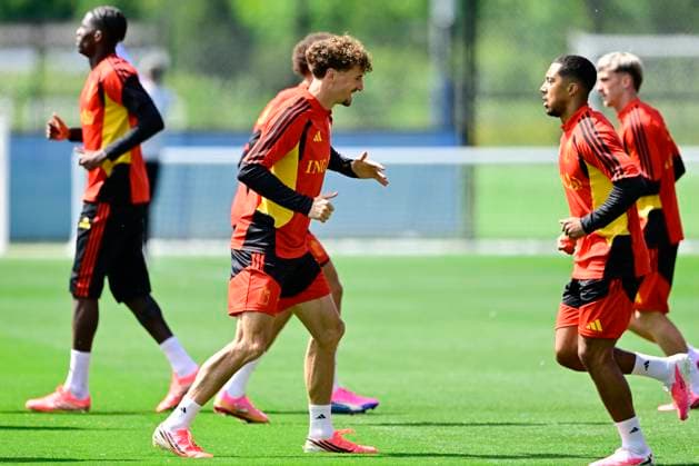 Belgian national football team - FIFA World Cup, WM, Weltmeisterschaft, Fussball 2026 - media activities 10 06 2026 RENTON, UNITED STATES OF AMERICA - JUNE 10 : Meunier Thomas defender of Belgium pictured during a training session of the Belgian national football team during the FIFA World Cup 2026 on June 10, 2026 in Renton, United States of America, 10 06 2026 Renton United States of America  Copyright: xJanxDexMeuleneirx