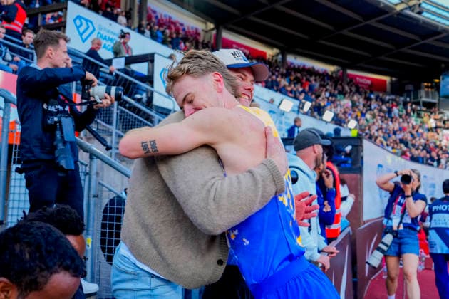 Athletics Bislett Games 2026 Oslo 20260610 Tobias Gronstad after the Diamond League mens 800m event at the Bislett Games at Bislett Stadium in Oslo Photo Beate Oma Dahle NTB Oslo Norway EDITORIAL USE ONLY RESTRICTED USE FOR BETTING COMPANIES  Copyright: xBeatexOmaxDahlex xNTBx