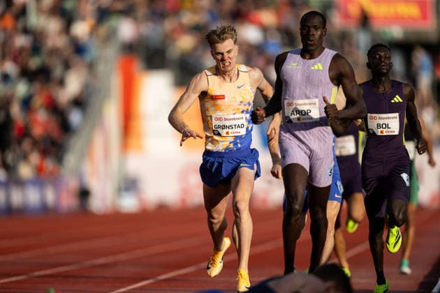 260610 Tobias Gronstad of Norway competes in men™s 800 meter during the Diamond League athletics competition Bislett Games on June 10, 2026 in Oslo Photo Marius Simensen BILDBYRAN COP 238 MM0071 bbeng friidrett friidrott athletics diamond league bislett games 2026 bislett games norge norway  Copyright: MARIUSxSIMENSEN BB260610BB593