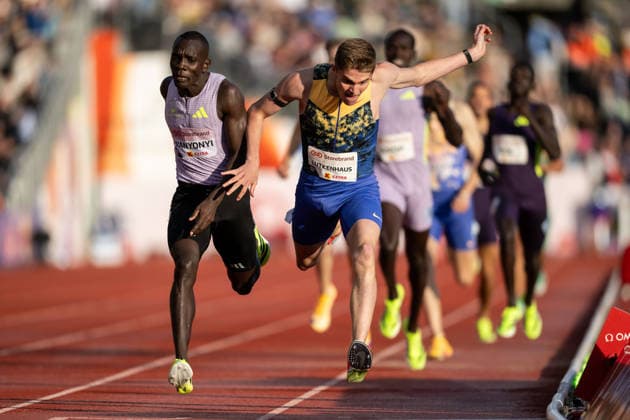 260610 Cooper Lutkenhaus of USA competes in men™s 800 meter during the Diamond League athletics competition Bislett Games on June 10, 2026 in Oslo Photo Marius Simensen BILDBYRAN COP 238 MM0071 bbeng friidrett friidrott athletics diamond league bislett games 2026 bislett games norge norway  Copyright: MARIUSxSIMENSEN BB260610BB594