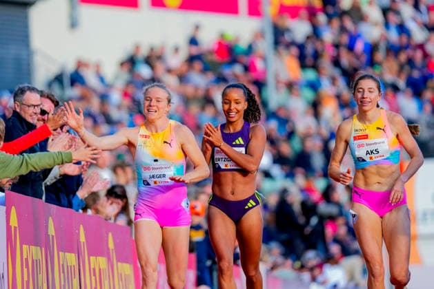 Athletics Bislett Games 2026 Oslo 20260610 Henriette Jaeger, Astri Ertzgaard and Josefine Tomine Eriksen Aks after the womens 400m Diamond League event at the Bislett Games at Bislett Stadium in Oslo Photo Heiko Junge NTB Oslo Norway EDITORIAL USE ONLY RESTRICTED USE FOR BETTING COMPANIES  Copyright: xHeikoxJungex xNTBx