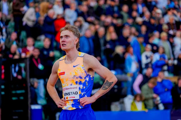 Athletics Bislett Games 2026 Oslo 20260610 Tobias Gronstad after the Diamond League mens 800m event at the Bislett Games at Bislett Stadium in Oslo Photo Beate Oma Dahle NTB Oslo Norway EDITORIAL USE ONLY RESTRICTED USE FOR BETTING COMPANIES  Copyright: xBeatexOmaxDahlex xNTBx
