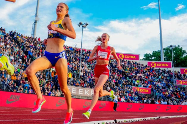 Athletics Bislett Games 2026 Oslo 20260610 Amalie Saeten from Norway in the Diamond League womens 3000m event during the Bislett Games at Bislett Stadium in Oslo Photo Beate Oma Dahle NTB Oslo Norway EDITORIAL USE ONLY RESTRICTED USE FOR BETTING COMPANIES  Copyright: xBeatexOmaxDahlex xNTBx