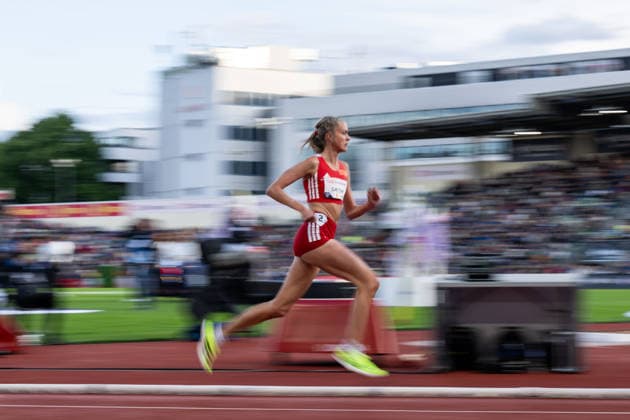 260610 Amalie Saeten of Norway competes in women™s 3000 meter during the Diamond League athletics competition Bislett Games on June 10, 2026 in Oslo Photo Marius Simensen BILDBYRAN COP 238 MM0071 bbeng friidrett friidrott athletics diamond league bislett games 2026 bislett games norge norway  Copyright: MARIUSxSIMENSEN BB260610BB601