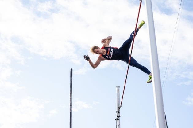260610 Sondre Guttormsen of Norway competes in men s pole vault during the Diamond League athletics competition Bislett Games on June 10, 2026 in Oslo Photo Jon Olav Nesvold BILDBYRAN COP 217 MM0071 bbeng friidrett friidrott athletics diamond league bislett games 2026 bislett games norge norway  Copyright: JONxOLAVxNESVOLD BB260610JE034