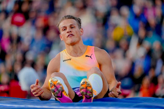 Athletics Bislett Games 2026 Oslo 20260610 Thibaut Collett from France in the Diamond League mens pole vault at the Bislett Games at Bislett Stadium in Oslo Photo Beate Oma Dahle NTB Oslo Norway EDITORIAL USE ONLY RESTRICTED USE FOR BETTING COMPANIES  Copyright: xBeatexOmaxDahlex xNTBx
