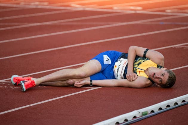 260610 Cooper Lutkenhaus of USA after men™s 800 meter during the Diamond League athletics competition Bislett Games on June 10, 2026 in Oslo Photo Jon Olav Nesvold BILDBYRAN COP 217 MM0071 bbeng friidrett friidrott athletics diamond league bislett games 2026 bislett games norge norway  Copyright: JONxOLAVxNESVOLD BB260610JE040