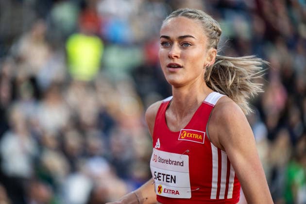 260610 Amalie Saeten of Norway competes in women™s 3000 meter during the Diamond League athletics competition Bislett Games on June 10, 2026 in Oslo Photo Jon Olav Nesvold BILDBYRAN COP 217 MM0071 bbeng friidrett friidrott athletics diamond league bislett games 2026 bislett games norge norway  Copyright: JONxOLAVxNESVOLD BB260610JE041