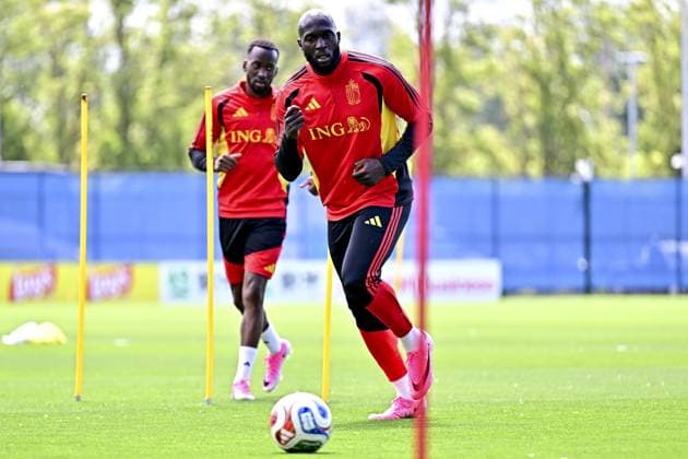Belgium s Romelu Lukaku pictured during a training session of Belgian national soccer team Red Devils in their base camp, home of the Seattle Sounders, Renton, Seattle, USA, on Wednesday 10 June 2026. The Red Devils prepare for the 2026 FIFA World Cup, WM, Weltmeisterschaft, Fussball DIRKxWAEM  x177050401x