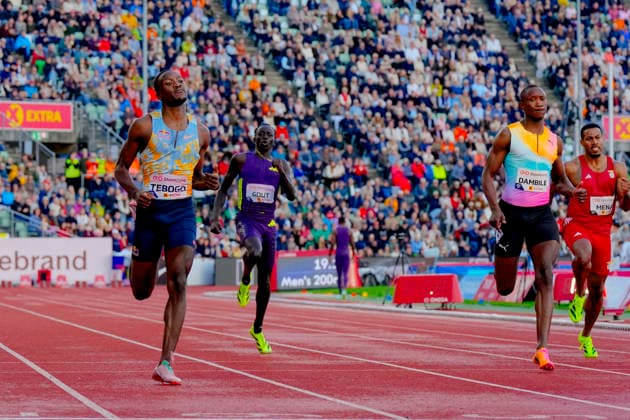 Athletics Bislett Games 2026 Oslo 20260610 Letsile Tebogo from Botswana won the Diamond League mens 200m event during the Bislett Games at Bislett Stadium in Oslo Photo Heiko Junge NTB Oslo Norway EDITORIAL USE ONLY RESTRICTED USE FOR BETTING COMPANIES  Copyright: xHeikoxJungex xNTBx
