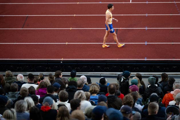 260610 Andreas Almgren of Sweden ahead of men™s 5000 meter during the Diamond League athletics competition Bislett Games on June 10, 2026 in Oslo Photo Jon Olav Nesvold BILDBYRAN COP 217 MM0071 bbeng friidrett friidrott athletics diamond league bislett games 2026 bislett games norge norway sverige  Copyright: JONxOLAVxNESVOLD BB260610JE042