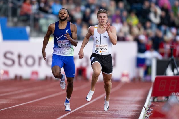 260610 Andreas Ofstad Kulseng of Norway competes in men™s 200 meter during the Diamond League athletics competition Bislett Games on June 10, 2026 in Oslo Photo Marius Simensen BILDBYRAN COP 238 MM0071 bbeng friidrett friidrott athletics diamond league bislett games 2026 bislett games norge norway  Copyright: MARIUSxSIMENSEN BB260610BB629