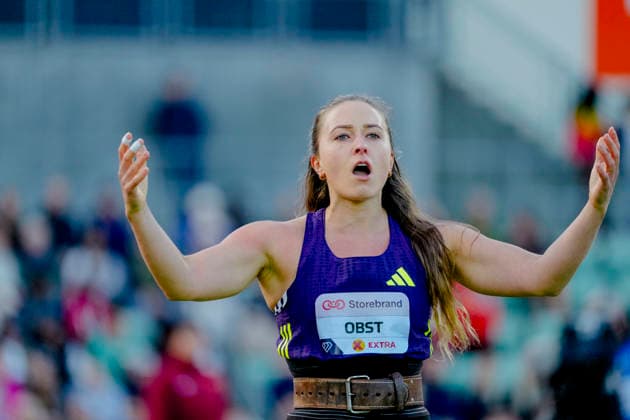 Athletics Bislett Games 2026 Oslo 20260610 Marie Therese Obst in the Diamond League womens javelin event during the Bislett Games at Bislett Stadium in Oslo Photo Beate Oma Dahle NTB Oslo Norway EDITORIAL USE ONLY RESTRICTED USE FOR BETTING COMPANIES  Copyright: xBeatexOmaxDahlex xNTBx