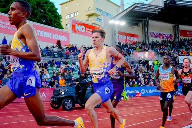 Athletics Bislett Games 2026 Oslo 20260610 Andreas Almgren from Sweden in the Diamond League mens 5000m event during the Bislett Games at Bislett Stadium in Oslo Photo Beate Oma Dahle NTB Oslo Norway EDITORIAL USE ONLY RESTRICTED USE FOR BETTING COMPANIES  Copyright: xBeatexOmaxDahlex xNTBx