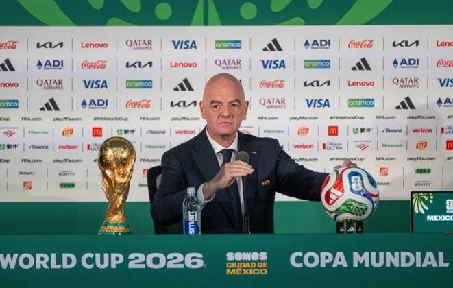Football, FIFA World Cup 2026, Press conference in Mexico City with Gianni Infantino