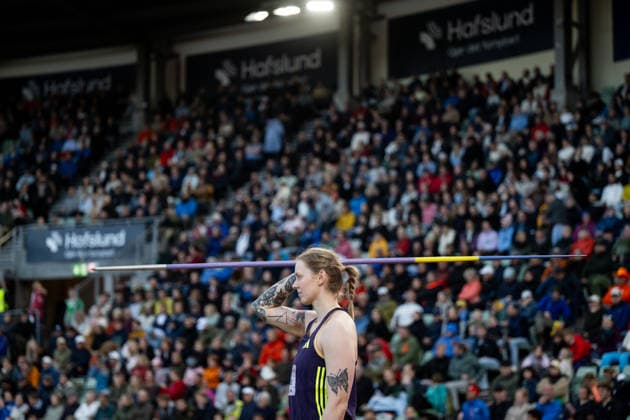 260610 Sigrid Borge of Norway competes in women™s javelin throw during the Diamond League athletics competition Bislett Games on June 10, 2026 in Oslo Photo Jon Olav Nesvold BILDBYRAN COP 217 MM0071 bbeng friidrett friidrott athletics diamond league bislett games 2026 bislett games norge norway  Copyright: JONxOLAVxNESVOLD BB260610JE046