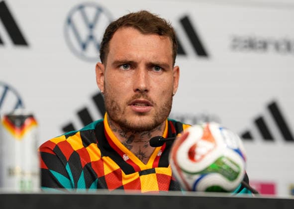 David Raum Germany, 22 attends a press conference USA, German national soccer team, press conference, Winston Salem, 10 06 2026 USA, German national soccer team, press conference, Winston Salem, 10 06 2026 Winston Salem Copyright: xEibner-Pressefoto ScottxColemanx EP_SCN