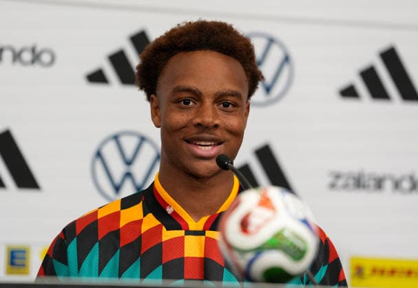 Assan Ouedraogo Germany, 25 attends a press conference USA, German national soccer team, press conference, Winston Salem, 10 06 2026 USA, German national soccer team, press conference, Winston Salem, 10 06 2026 Winston Salem Copyright: xEibner-Pressefoto ScottxColemanx EP_SCN