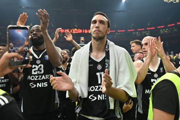 PARTIZAN vs DUBAI BASKETBALL TONYE JEKIRI Tonje Dzekiri, ALEKSEJ POKUSEVSKI, NICK KALATHES Nik Kalates basketball Partizan vs Dubai basketball playoffs finals of Adriatic ABA league at Beogradska arena, Belrade 10.06.2026 Foto: BASKETBALL, PLAYOFFS FINALS, ADRIATIC ABA LEAGUE, PARTIZAN, DUBAI BASKETBALL Belgrade Belgrade arena Serbia Copyright: xMarkoxMetlas xMNxPressx