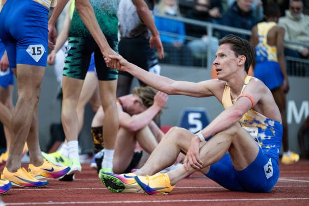 260610 Andreas Almgren of Sweden looks dejected after men™s 5000 meter during the Diamond League athletics competition Bislett Games on June 10, 2026 in Oslo Photo Jon Olav Nesvold BILDBYRAN COP 217 MM0071 bbeng friidrett friidrott athletics diamond league bislett games 2026 bislett games norge norway depp  Copyright: JONxOLAVxNESVOLD BB260610JE051