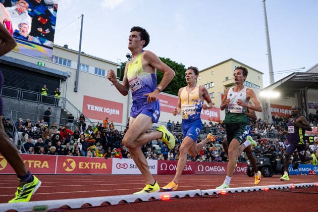 260610 Andreas Almgren of Sweden competes in men™s 5000 meter during the Diamond League athletics competition Bislett Games on June 10, 2026 in Oslo Photo Jon Olav Nesvold BILDBYRAN COP 217 MM0071 bbeng friidrett friidrott athletics diamond league bislett games 2026 bislett games norge norway  Copyright: JONxOLAVxNESVOLD BB260610JE050