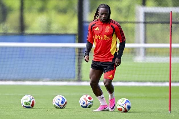 Belgium s Jeremy Doku pictured during a training session of Belgian national soccer team Red Devils in their base camp, home of the Seattle Sounders, Renton, Seattle, USA, on Wednesday 10 June 2026. The Red Devils prepare for the 2026 FIFA World Cup, WM, Weltmeisterschaft, Fussball DIRKxWAEM  x177054090x