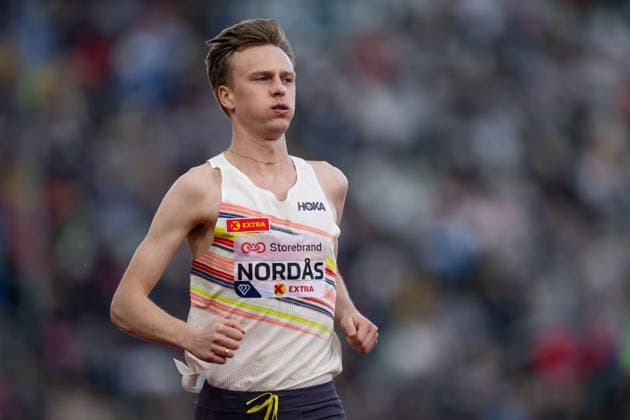 260610 Narve Gilje Nordas of Norway ahead of men™s dream mile during the Diamond League athletics competition Bislett Games on June 10, 2026 in Oslo Photo Marius Simensen BILDBYRAN COP 238 MM0071 bbeng friidrett friidrott athletics diamond league bislett games 2026 bislett games norge norway  Copyright: MARIUSxSIMENSEN BB260610BB686