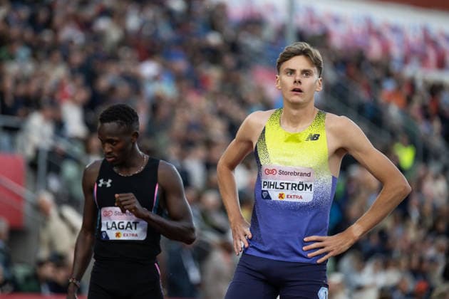 260610 Samuel Pihlström of Sweden ahead of men™s dream mile during the Diamond League athletics competition Bislett Games on June 10, 2026 in Oslo Photo Jon Olav Nesvold BILDBYRAN COP 217 MM0071 bbeng friidrett friidrott athletics diamond league bislett games 2026 bislett games norge norway  Copyright: JONxOLAVxNESVOLD BB260610JE052