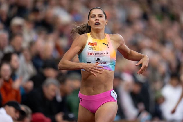 260610 Amalie Iuel of Norway competes in women™s 400 meter hurdles during the Diamond League athletics competition Bislett Games on June 10, 2026 in Oslo Photo Marius Simensen BILDBYRAN COP 238 MM0071 bbeng friidrett friidrott athletics diamond league bislett games 2026 bislett games norge norway  Copyright: MARIUSxSIMENSEN BB260610BB753