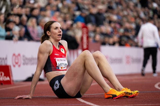 260610 Elisabeth Slettum of Norway after women™s 400 meter hurdles during the Diamond League athletics competition Bislett Games on June 10, 2026 in Oslo Photo Marius Simensen BILDBYRAN COP 238 MM0071 bbeng friidrett friidrott athletics diamond league bislett games 2026 bislett games norge norway  Copyright: MARIUSxSIMENSEN BB260610BB759