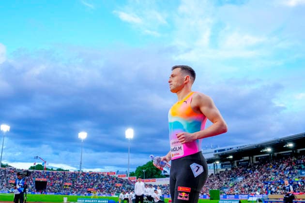 Athletics Bislett Games 2026 Oslo 20260610 Karsten Warholm for the Diamond League mens 400m hurdles event during the Bislett Games at Bislett Stadium in Oslo Photo Beate Oma Dahle NTB Oslo Norway EDITORIAL USE ONLY RESTRICTED USE FOR BETTING COMPANIES  Copyright: xBeatexOmaxDahlex xNTBx