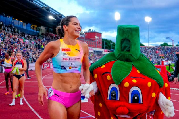 Athletics Bislett Games 2026 Oslo 20260610 Amalie Iuel after the Diamond League womens 400m hurdles event at the Bislett Games at Bislett Stadium in Oslo Photo Beate Oma Dahle NTB Oslo Norway EDITORIAL USE ONLY RESTRICTED USE FOR BETTING COMPANIES  Copyright: xBeatexOmaxDahlex xNTBx