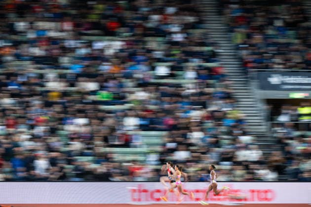260610 Elisabeth Slettum and Amalie Iuel of Norway compete in women™s 400 meter hurdles during the Diamond League athletics competition Bislett Games on June 10, 2026 in Oslo Photo Jon Olav Nesvold BILDBYRAN COP 217 MM0071 bbeng friidrett friidrott athletics diamond league bislett games 2026 bislett games norge norway  Copyright: JONxOLAVxNESVOLD BB260610JE061