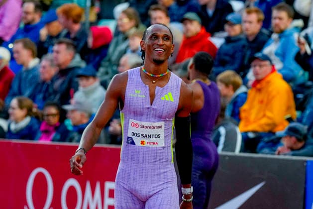 Athletics Bislett Games 2026 Oslo 20260610 Alison dos Santos from Brazil for the Diamond League mens 400m hurdles event during the Bislett Games at Bislett Stadium in Oslo Photo Heiko Junge NTB Oslo Norway EDITORIAL USE ONLY RESTRICTED USE FOR BETTING COMPANIES  Copyright: xHeikoxJungex xNTBx